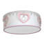 Heart Cotton / Cotton Blend Flush Mount