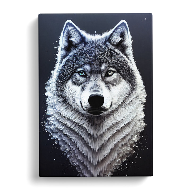 Bust Of The Wolf No.1 - Wrapped Canvas, 50cm H x 35cm W x 3cm D