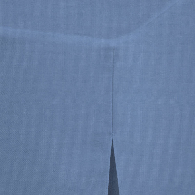 Tablevogue 34-Inch Square Table Cover, Blue Chambray