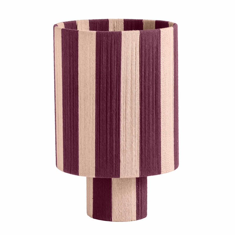 Cotton Rope Table Lamp, Purple/Pink