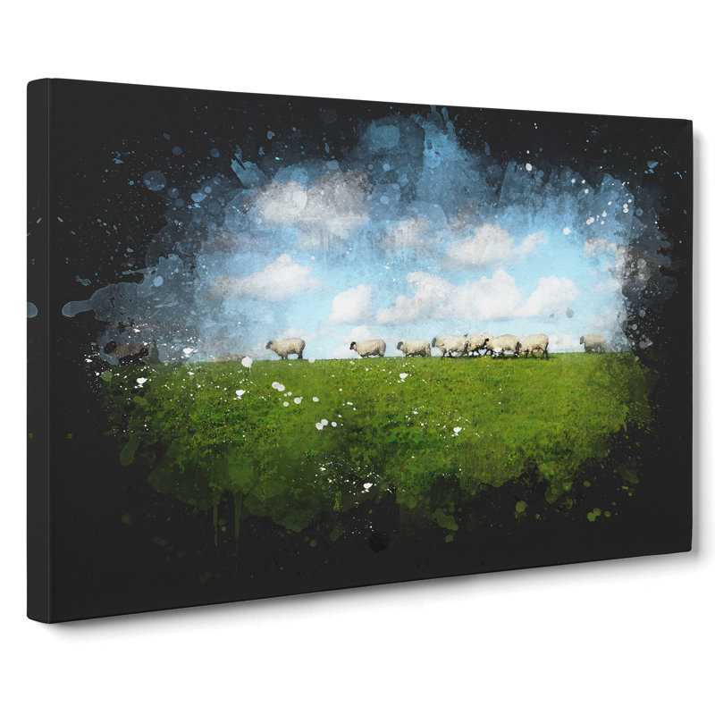 Flock of Sheep Vol.4 - Wrapped Canvas, 35cm H x 50cm W x 3cm D