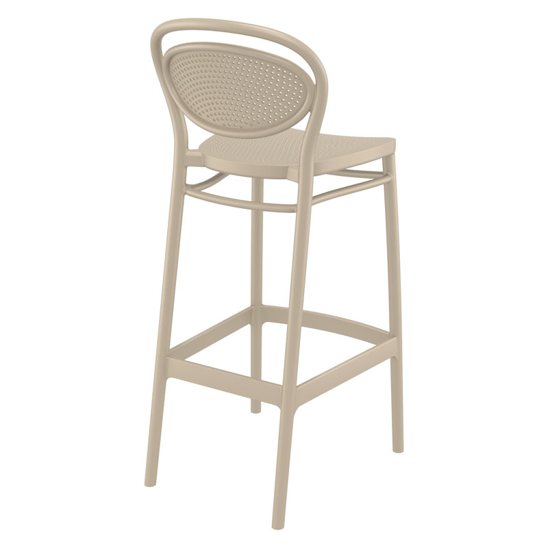 Tabouret de bar pour le patio Farrah, Taupe, Tabouret de bar (siège d'une hauteur de 29,5 po)