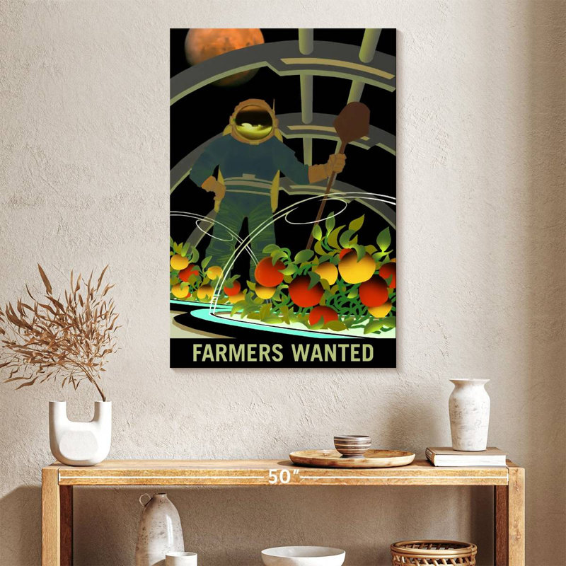 Oberle Mars Explorers Wanted Poster V, 39" H x 26" W