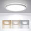 Plafonnier encastré DEL à DEL, luminaire câblé 9 pouces 18K 3000K / 4000K / 5000K 9 pouces, lampe ronde blanche ultra-mince pour porche de cuisine, couloir de chambre à coucher, escalier, sous-sol, paquet de 1 non réglable