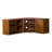Baxton Studio Contemporary TV Stand with Engineered Wood and Metal 17.75" H