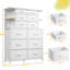 Commode 12 tiroirs avec lumières DEL-2114890479