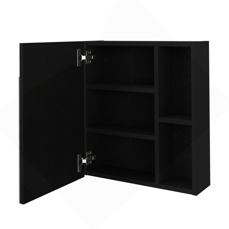 Armoire à pharmacie avec miroir, cinq tablettes intérieures
