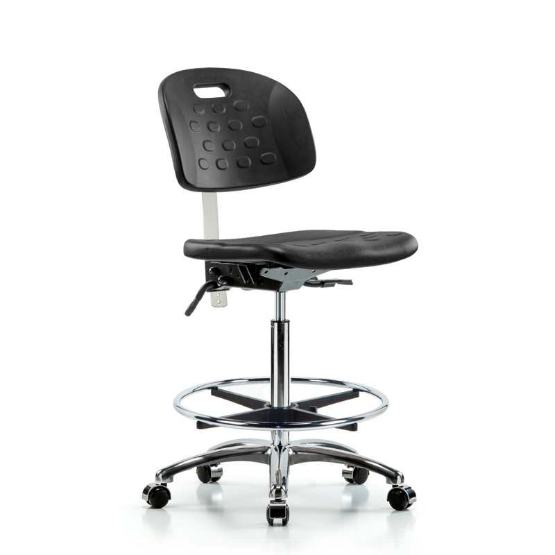 Ashly Drafting Chair, Casters, Included