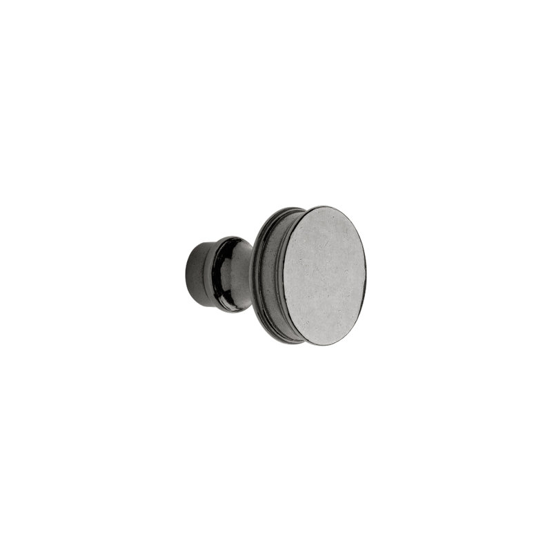 Carriage Bronze Round Knob, White Bronze Dark