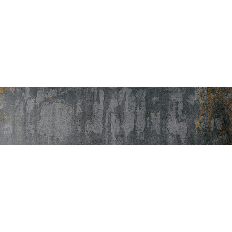 Common Core 6'' W x 24'' L Porcelain Metal Look Singular, Steel