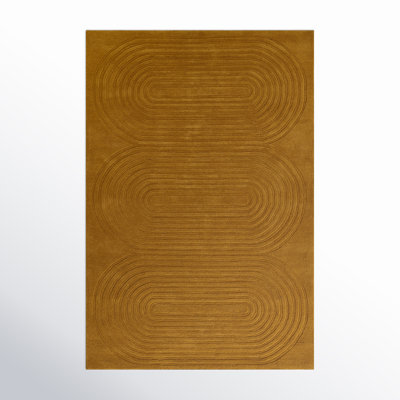 Tillie Handwoven Wool Gold Area Rug