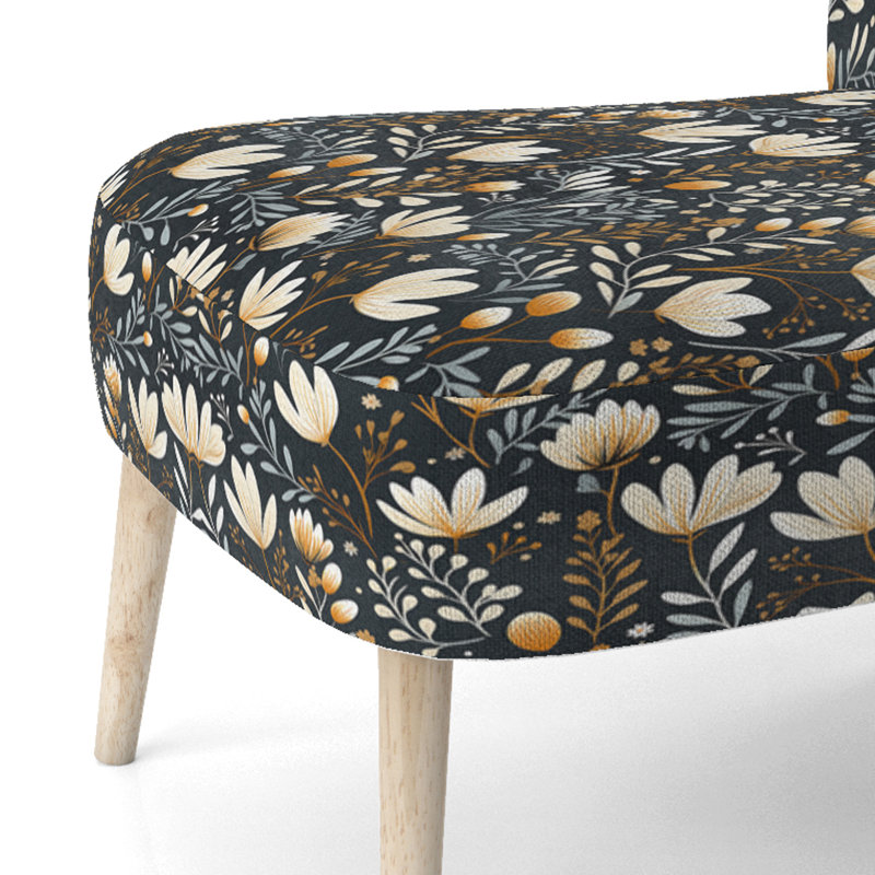 Chaise d'appoint rembourrée Cottage Retro