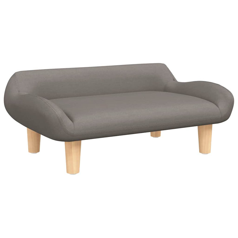 Lit pour chien en velours 9,4 po, Taupe
