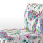 Fauteuil de chambre à motif floral multicolore à motif cachemire et velours
