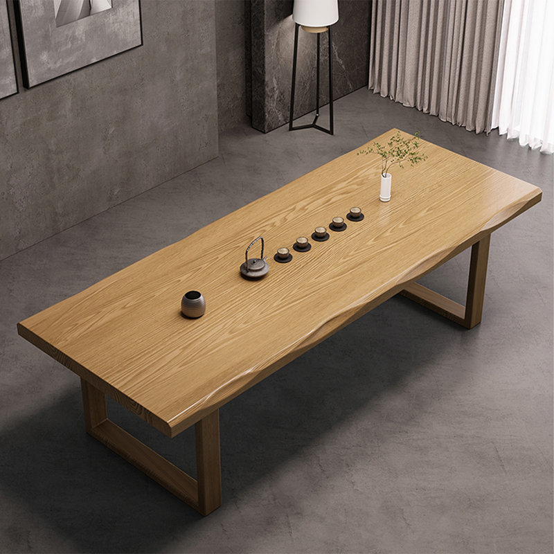 Table de salle à manger Burlywood, H 29,53 po x L 78,74 po x l 35,43 po