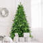 Pre-lit 7ft Christmas Tree, Realistic Pe+pvc, Traditional Elegance, Holiday Ambience