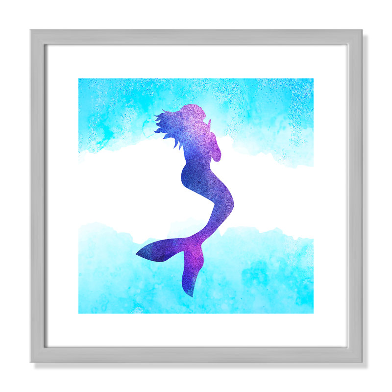 Toujours être un sirène 1, H 17 po x l 17 po x P 1,19 po, Encadré de boîte argent