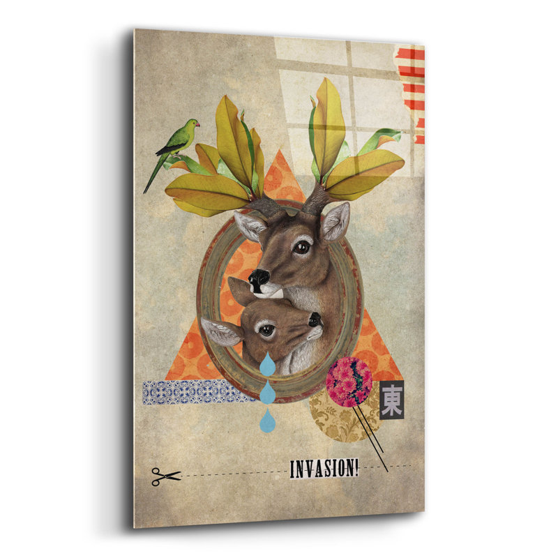 "Oh Deer" par Elo Marc, H 16 po x l 12 po x P 0,13 po
