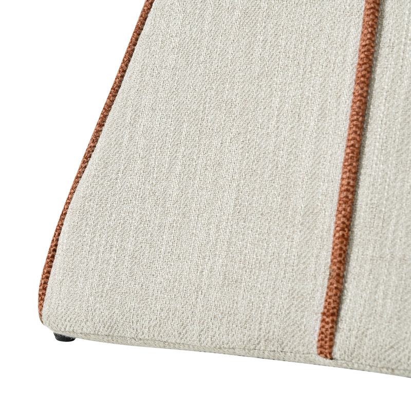 Chaise de salle à manger pivotante Kesslyn, Beige et orange