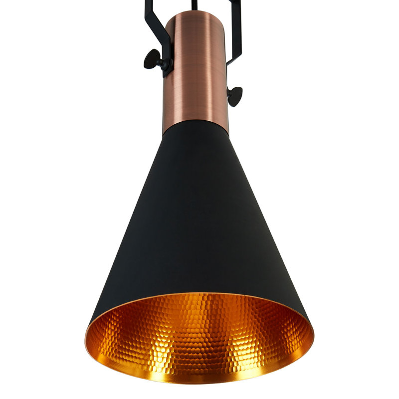 Arlo 1 - Light Black Metal Dome Pendant