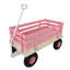 Chariot pour enfants en bois massif, un chariot multifonctionnel pour le jeu extérieur, le transport dans le jardin et le rangement pour pique-nique