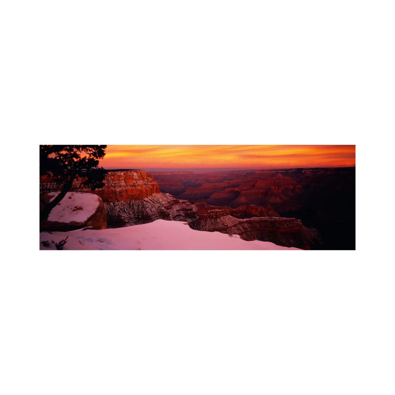 Rock Formations On A Landscape, Grand Canyon National Park, Arizona, USA by Panoramic Images - Wrapped Canvas Panoramic Print