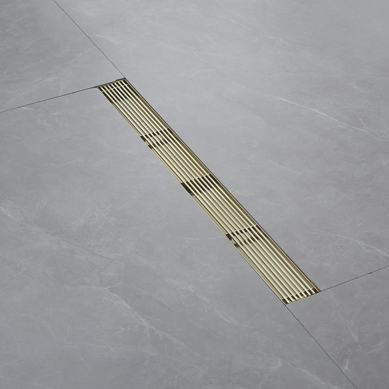 1 32'' W Linear Grid, Brushed Gold