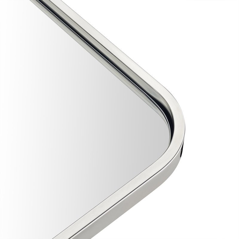 Miroir de salle de bain Aria, Chrome chrome, 32 po x 24 po