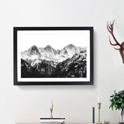 Mountain In Switzerland - Single Picture Frame Print on MDF