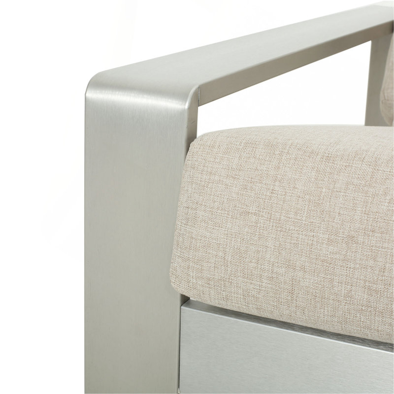 Méridienne La Plata, Beige, 2, Argent