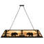 Luminaire suspendu rectangulaire pour table de billard 9 lumières Dryer