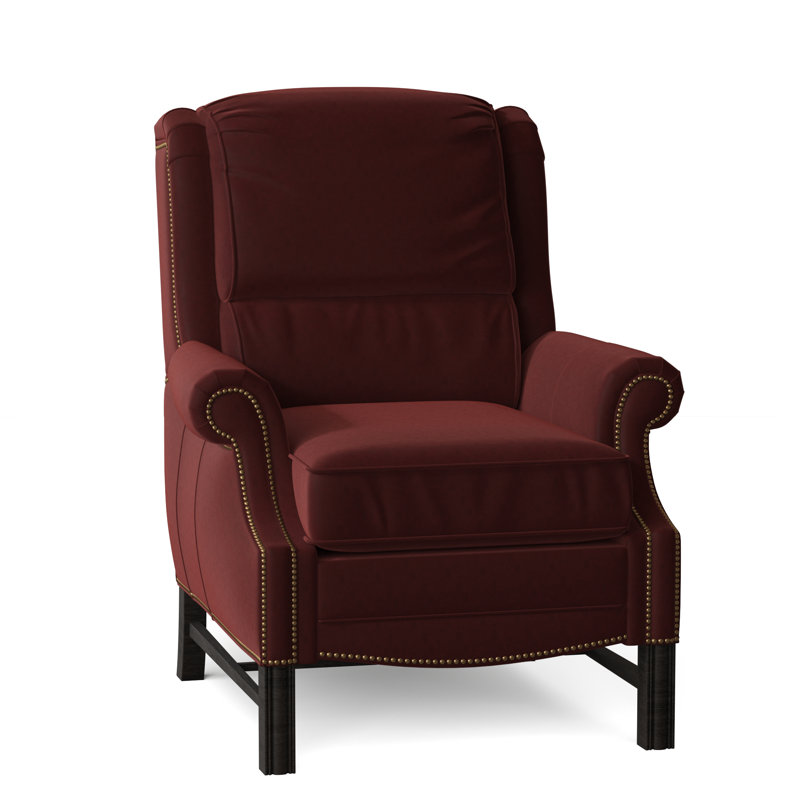 Alta Recliner, Outsider Raven Genuine Leather, Cobblestone, #9 French Natural