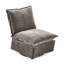 Confortable fauteuil pivotant en chenille gris foncé à 360 degrés pour différentes pièces gris avec fonction de confort-915988112