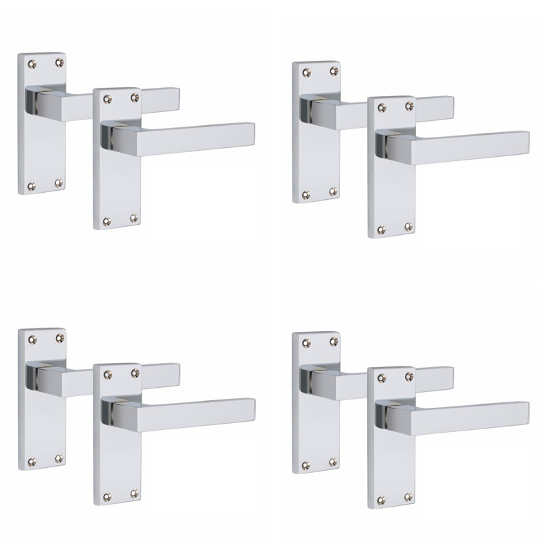 4 Pairs Victorian Straight Delta Door Handle