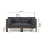 Ensemble de causeuse d'extérieur 2 pièces Modern-129914134-129914132
