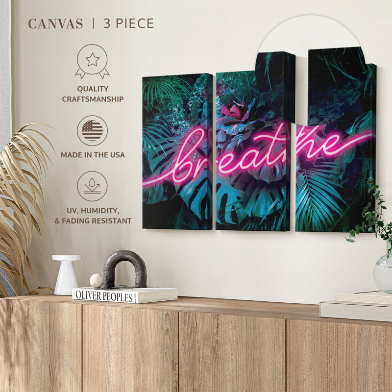 Impression sur toile Breathe, H 24 po x l 38 po x P 1,25 po