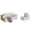 Canapé modulaire 108,3 po en mousse avec méridienne et canapé modulaire pour le salon-892175895