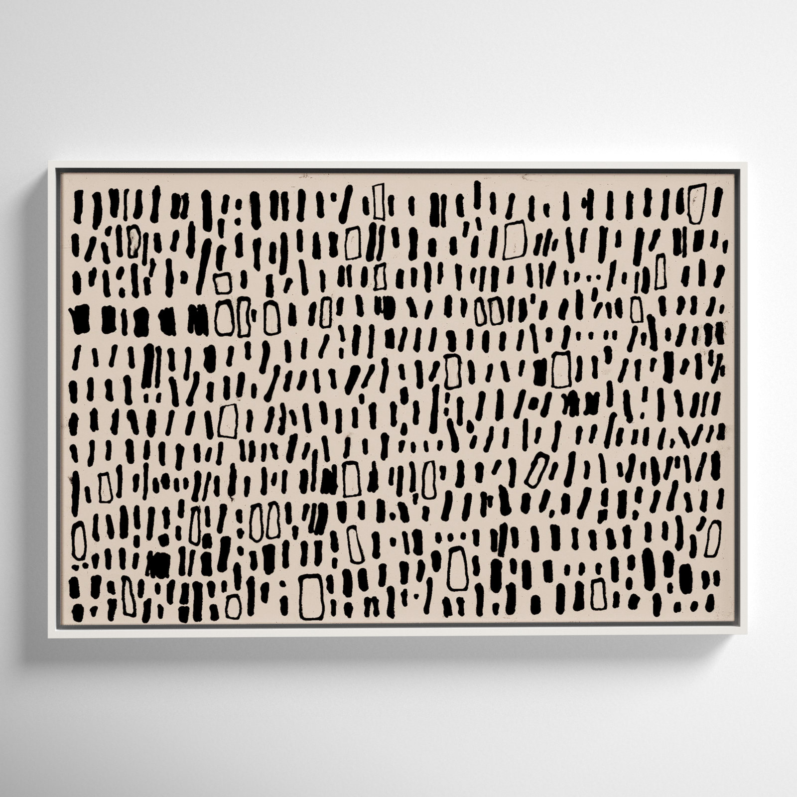 Timber Solid Wood Rectangle Acrylic Painting Print, 25.5" H x 37.5" W, White