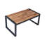 Mobilier de patio 4: table, brun, sièges ergonomiques 4 sièges de jardin: plateau de table en bois, conception confortable