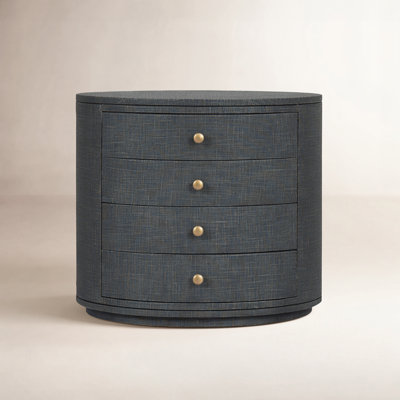 4-Drawer Mahogany Nightstand