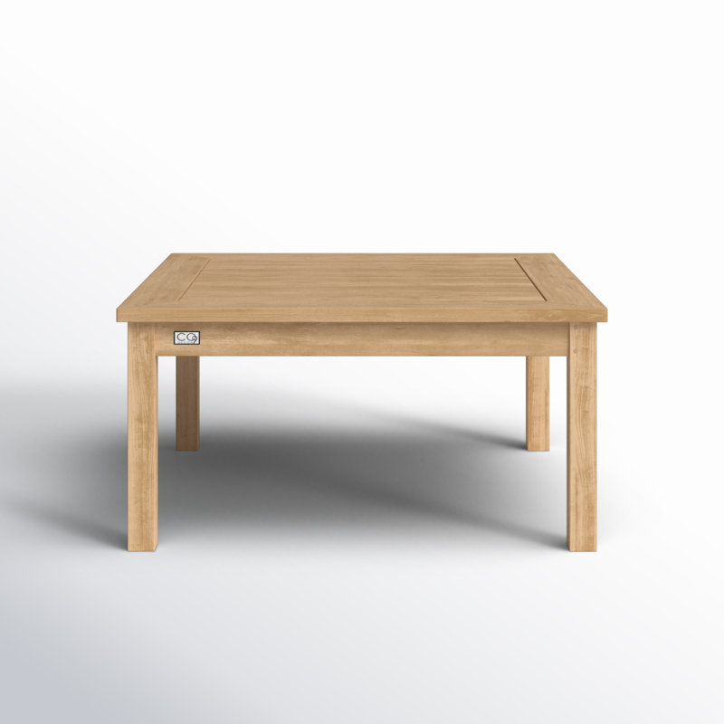 Knightly Outdoor Square Teak Coffee Table