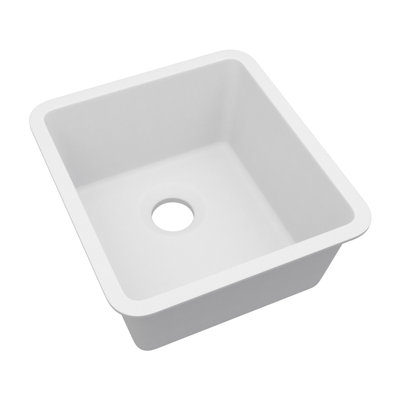 16" x 18" Platinum Quartz Kitchen Sink, Single Bowl Sink, Drop-in Sink, Undermount Sink, Granite Kitchen Sink