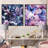 Lavender Fluttering Butterflies Pattern - Animals Butterfly Square Collage Set Of 2-1489101441-1489101440
