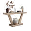 Banc d'entrée 60 pouces en bois vieilli rétro avec armoire de rangement en placage de bois massif à 2 niveaux, conception rustique large pour le couloir, le salon et le canapé derrière, naturel antique-2107703033