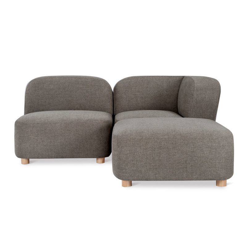 Canapé modulaire 3 pièces Circuit Modular, 100 % polyester balbuzard Bayview