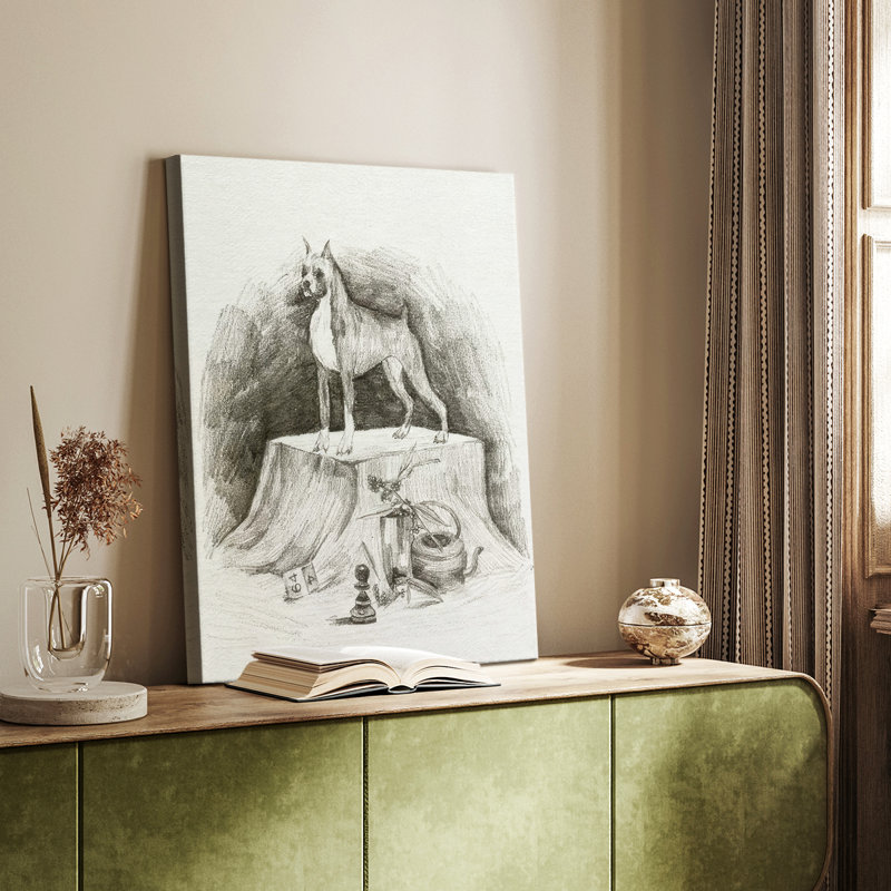 A Gentleman IV -Galerie enveloppée Cavas, H 60 po x l 40 po