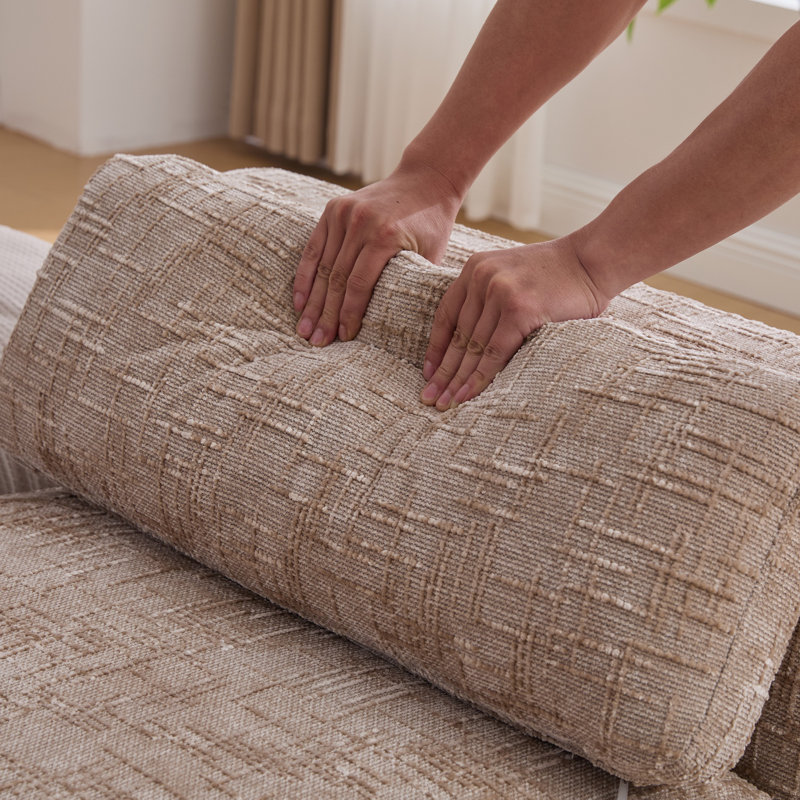 Banc rembourré l 83 po pour chambre à coucher, Brun
