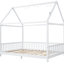 Lit de garde-corps et à DEL inclus - taille double, blanc, pour la chambre de rêve-406247940