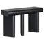 Space-saving Modern Painted Mdf Console Table For Entryway Or Living Room With Geometric Legs And Storage
