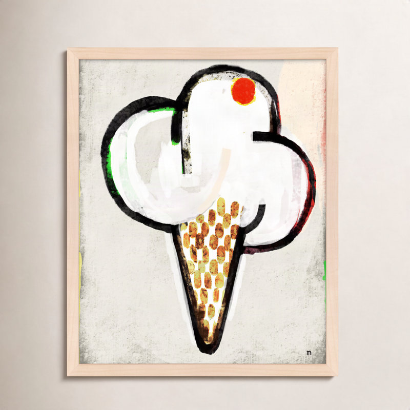 Threat Painting by StudioM, 25" H x 20" W x 1.25" D, Maple Framed Paper